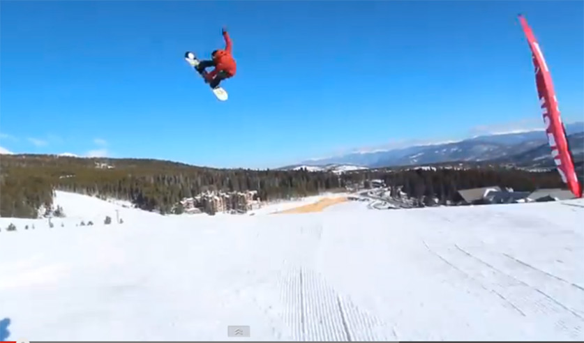 Christy Prior snowboarding